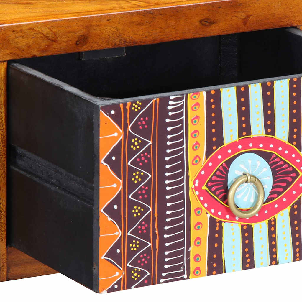 Bedside Cabinet with Drawer Brown 35 x 30 x 22 cm