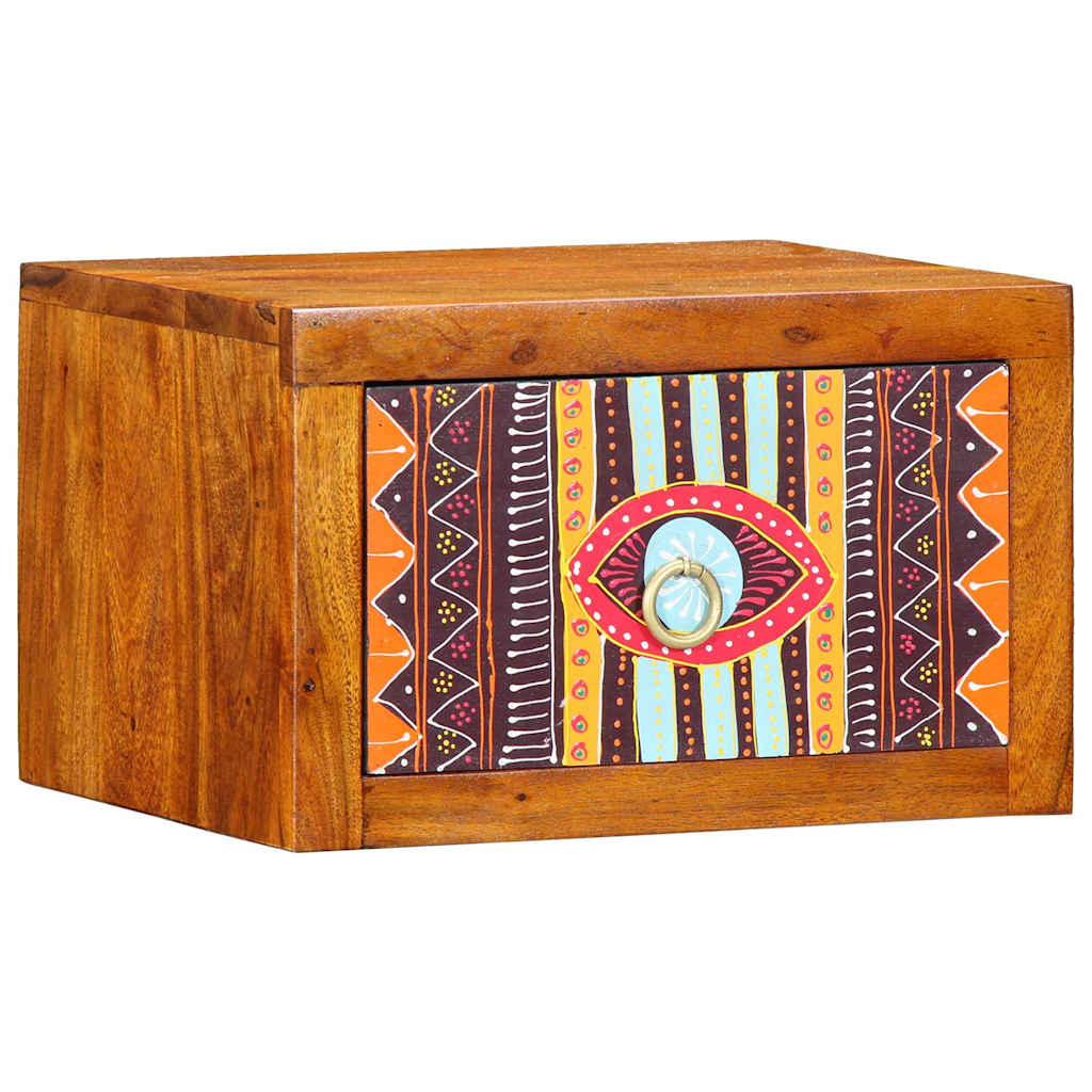 Bedside Cabinet with Drawer Brown 35 x 30 x 22 cm