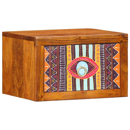 Bedside Cabinet with Drawer Brown 35 x 30 x 22 cm