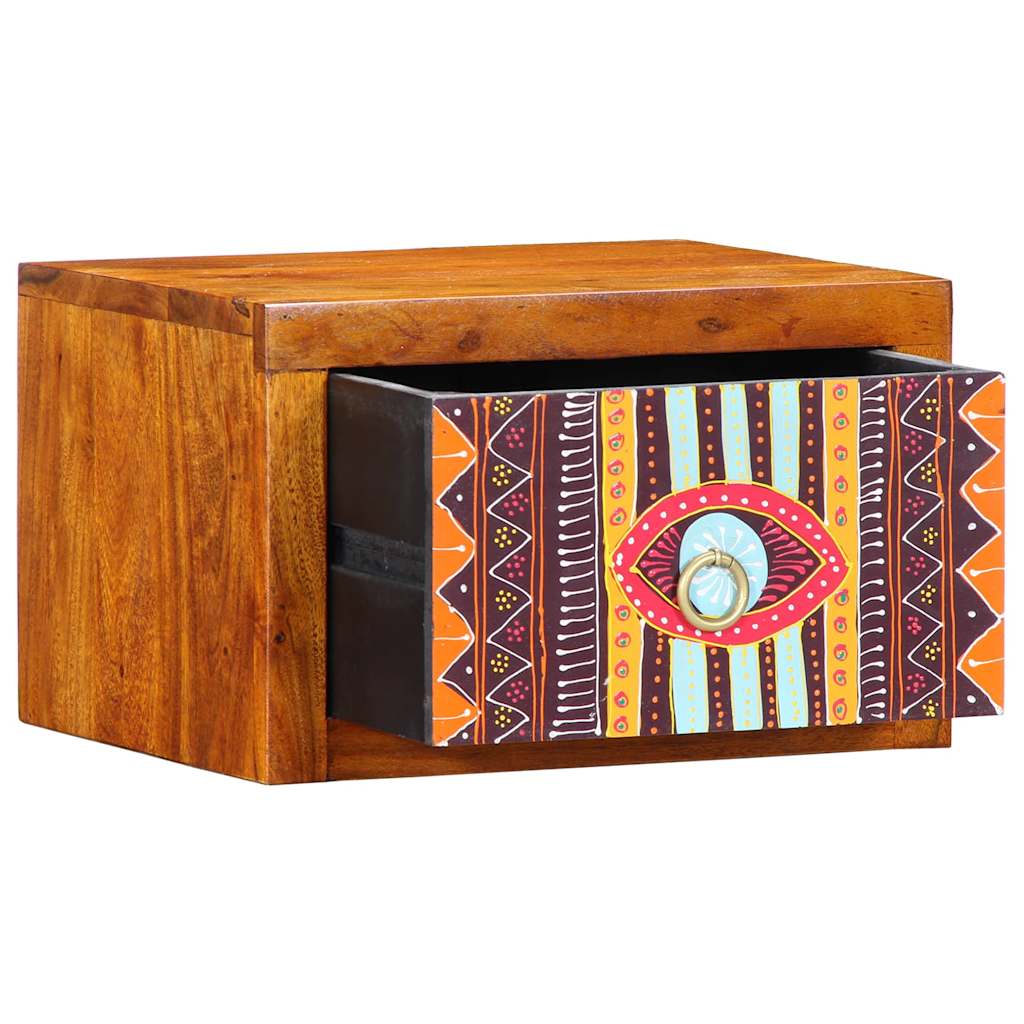 Bedside Cabinet with Drawer Brown 35 x 30 x 22 cm