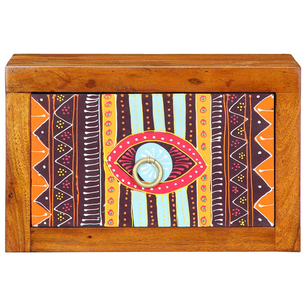 Bedside Cabinet with Drawer Brown 35 x 30 x 22 cm