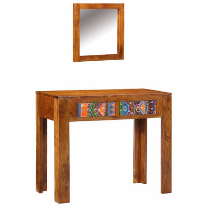 Dressing Table Brown 90 x 45 x 75 cm Solid Acacia Wood