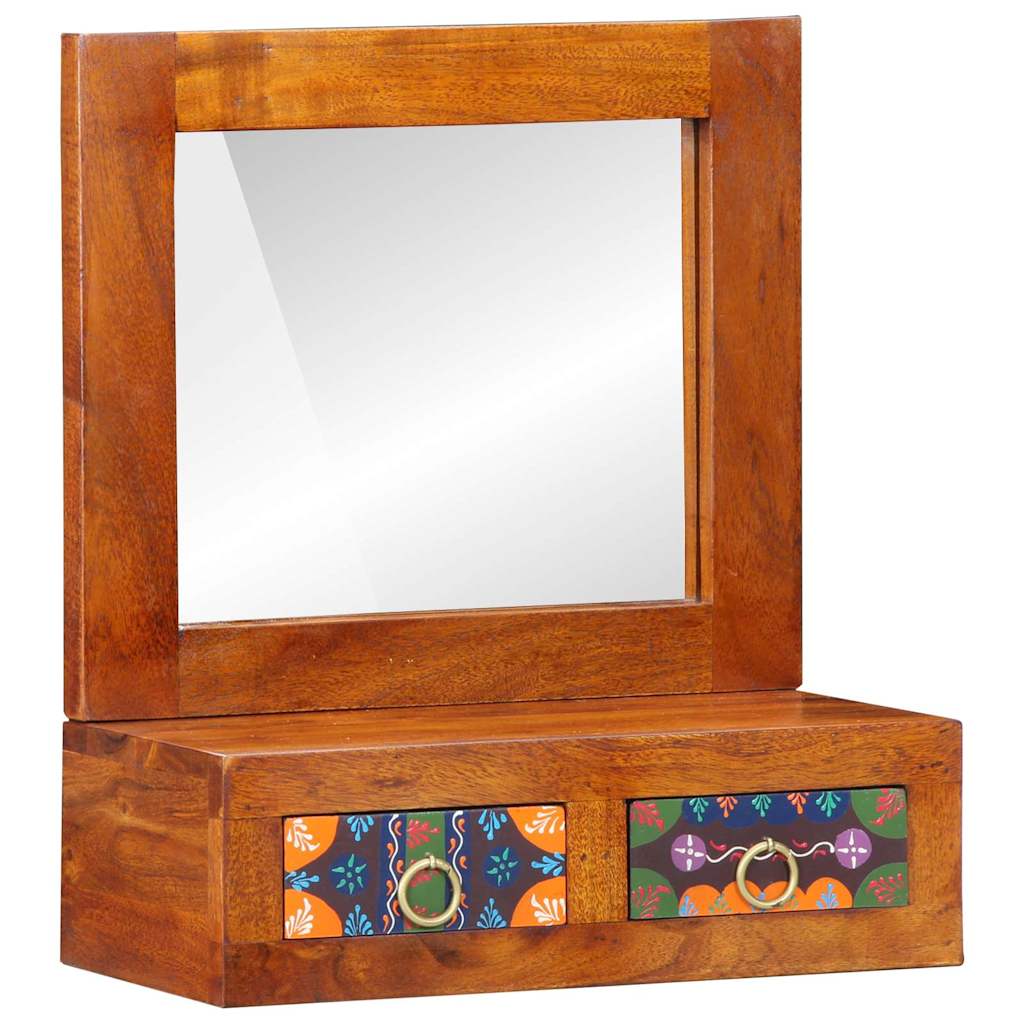 Wall Cabinet Brown 40 x 20 x 50 cm Solid Acacia Wood