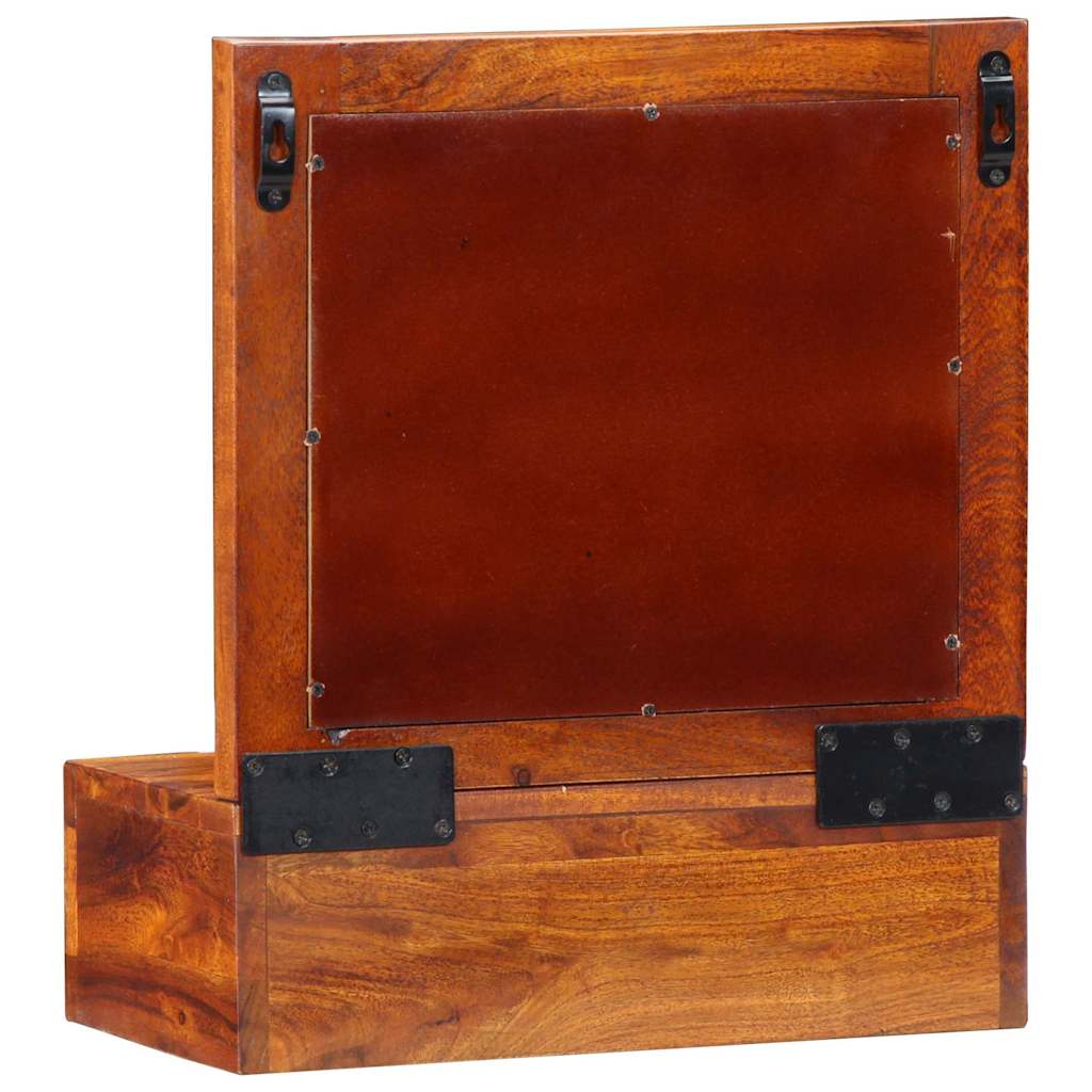 Wall Cabinet Brown 40 x 20 x 50 cm Solid Acacia Wood