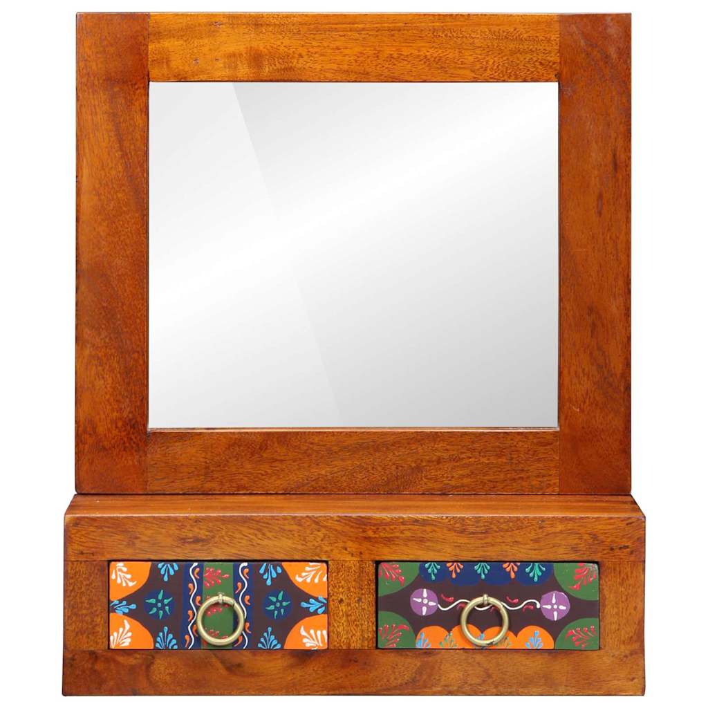 Wall Cabinet Brown 40 x 20 x 50 cm Solid Acacia Wood
