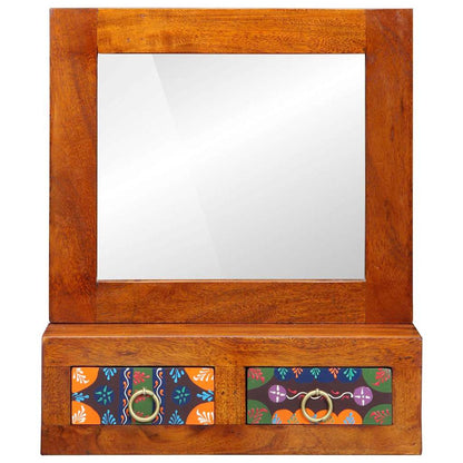 Wall Cabinet Brown 40 x 20 x 50 cm Solid Acacia Wood