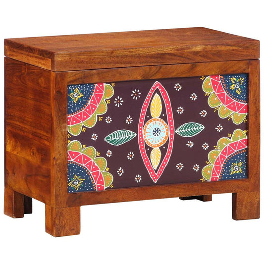 Storage Box Multicolour 50 x 30 x 40 cm Solid acacia wood