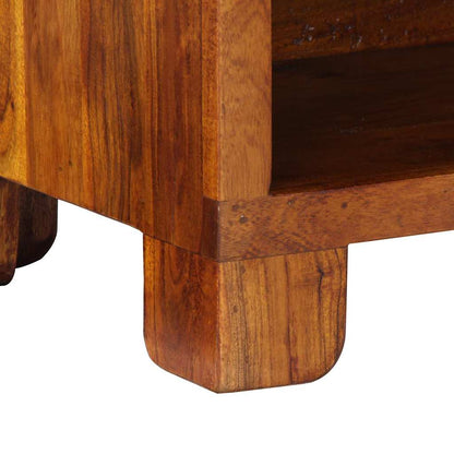 Shoe Bench Honey Brown 100 x 35 x 45 cm Acacia Solid Wood