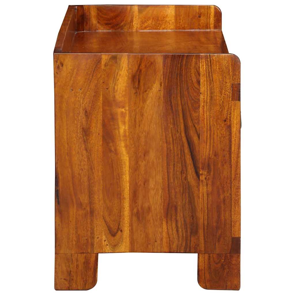 Shoe Bench Honey Brown 100 x 35 x 45 cm Acacia Solid Wood