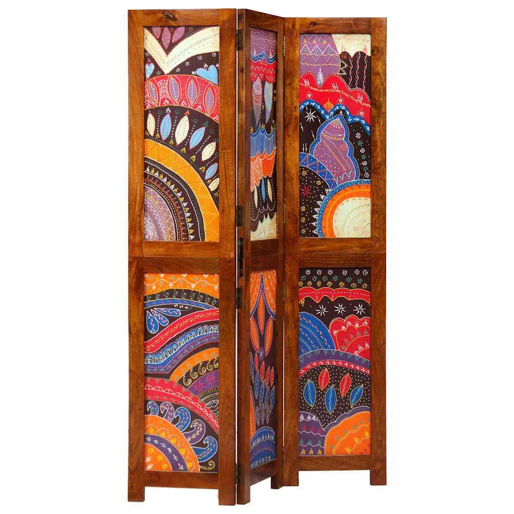 Room Divider Honey Brown 105 x 1.5 x 160 cm Solid Acacia Wood