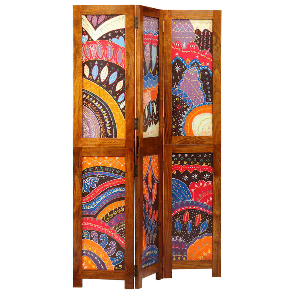 Room Divider Honey Brown 105 x 1.5 x 160 cm Solid Acacia Wood