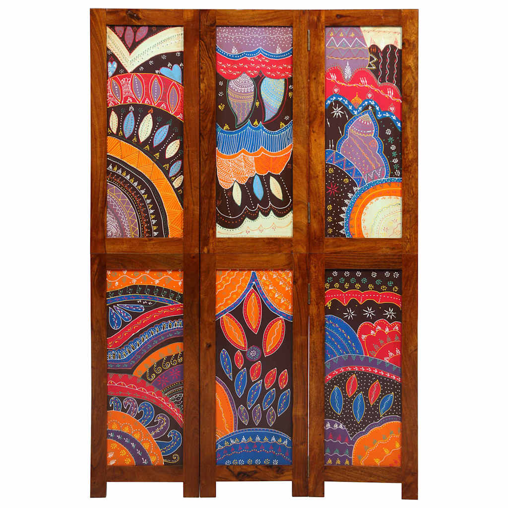 Room Divider Honey Brown 105 x 1.5 x 160 cm Solid Acacia Wood