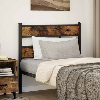 Replace Headboard Smoked Oak 75 cm Iron and Engineered Wood