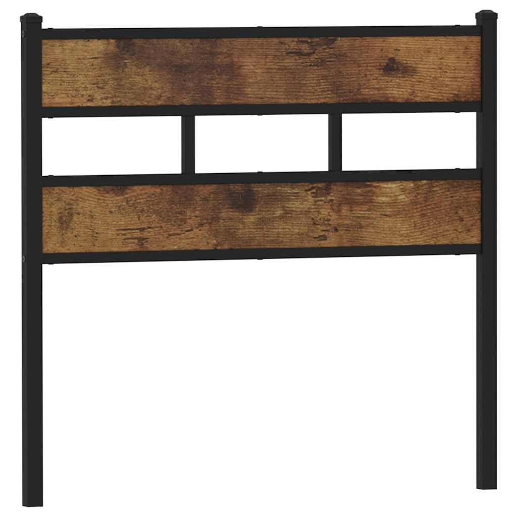 Replace Headboard Smoked Oak 80 cm Iron and Engineered Wood