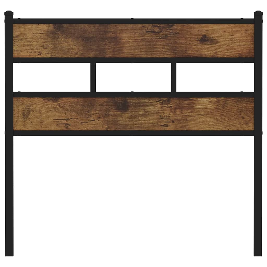 Replace Headboard Smoked Oak 80 cm Iron and Engineered Wood