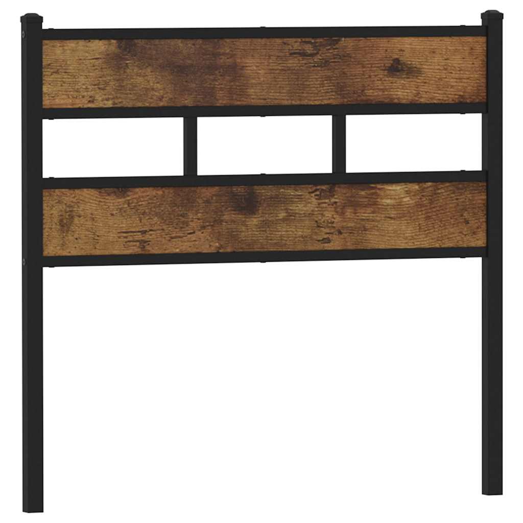 Replace Headboard Smoked Oak 90 cm Iron and Engineered Wood
