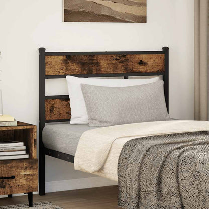 Replace Headboard Smoked Oak 100 cm Iron and Engineered Wood
