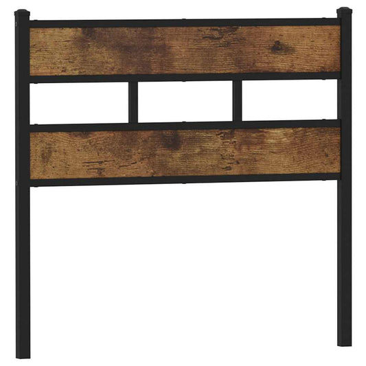 Replace Headboard Smoked Oak 107 cm Iron and Engineered Wood