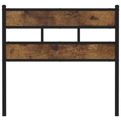 Replace Headboard Smoked Oak 107 cm Iron and Engineered Wood