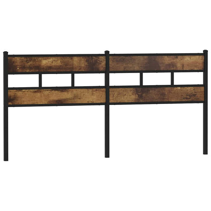 Replace Headboard Smoked Oak 200 cm Iron and Engineered Wood