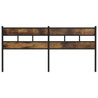 Replace Headboard Smoked Oak 200 cm Iron and Engineered Wood