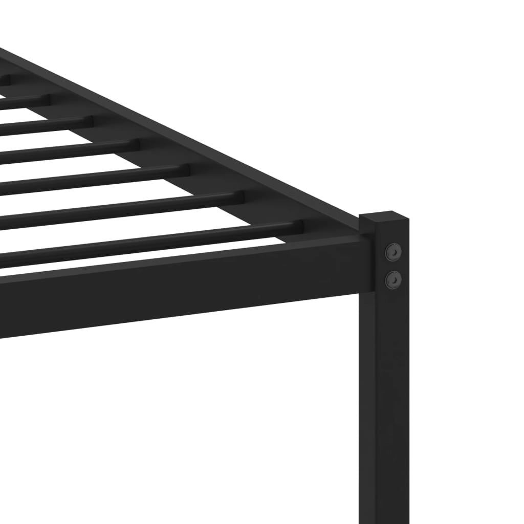 Metal Bed Frame without Mattress Sonoma Oak 120x190 cm Small Double