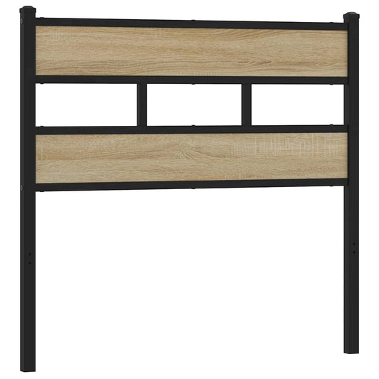 Replace Headboard Sonoma Oak 90 cm Iron and Engineered Wood