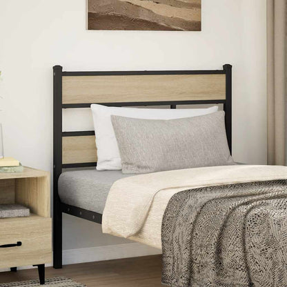 Replace Headboard Sonoma Oak 90 cm Iron and Engineered Wood