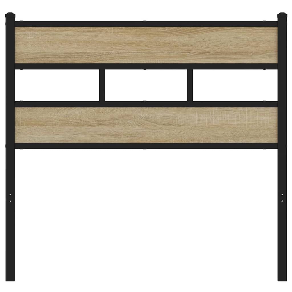 Replace Headboard Sonoma Oak 107 cm Iron and Engineered Wood