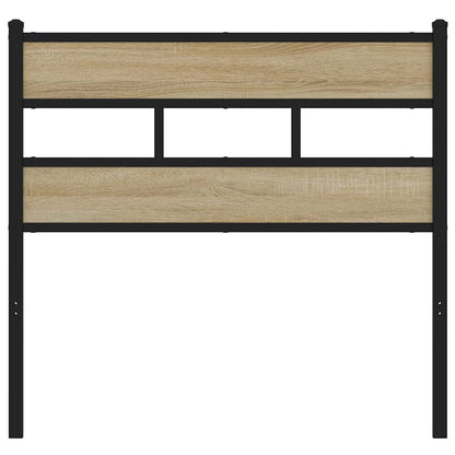 Replace Headboard Sonoma Oak 107 cm Iron and Engineered Wood