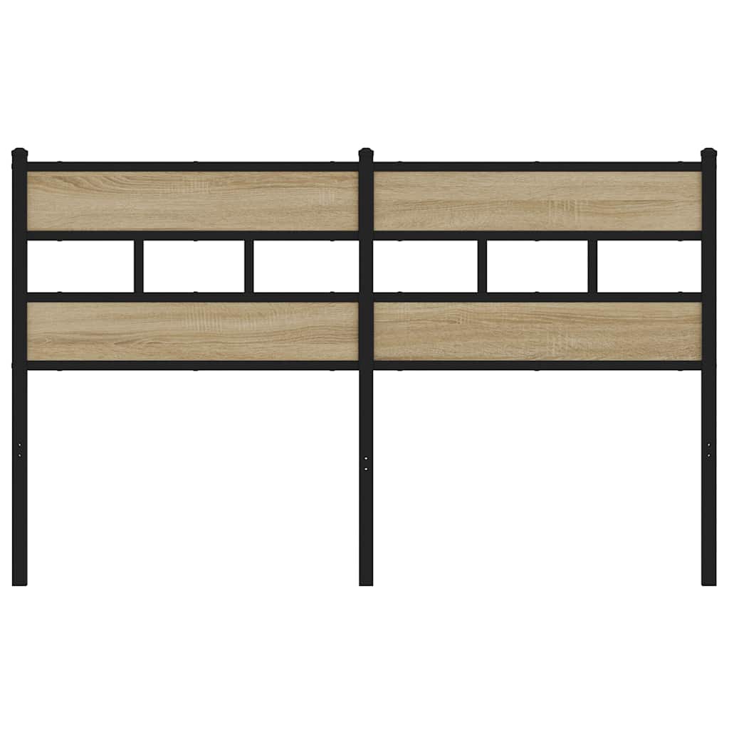 Replace Headboard Sonoma Oak 135 cm Iron and Engineered Wood