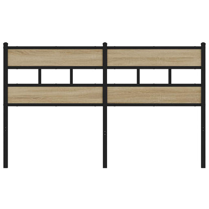 Replace Headboard Sonoma Oak 135 cm Iron and Engineered Wood