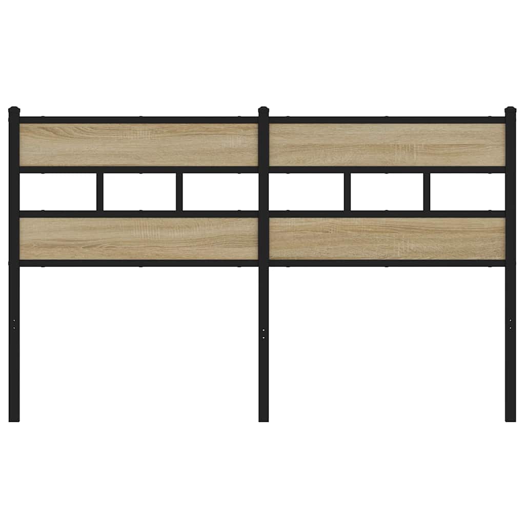 Replace Headboard Sonoma Oak 140 cm Iron and Engineered Wood