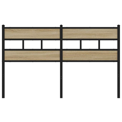 Replace Headboard Sonoma Oak 140 cm Iron and Engineered Wood