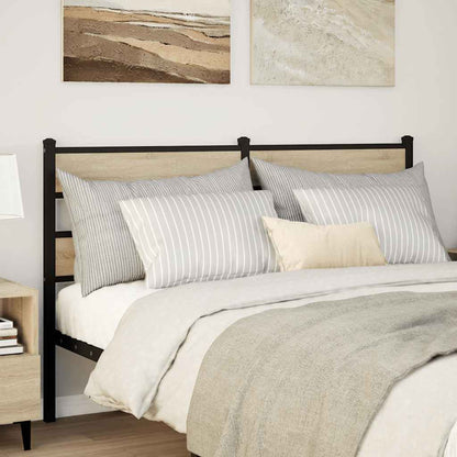 Replace Headboard Sonoma Oak 140 cm Iron and Engineered Wood