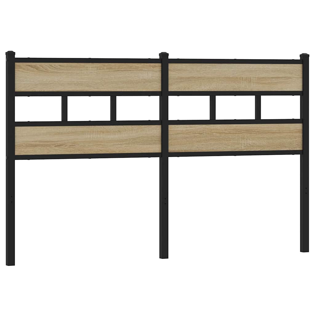 Replace Headboard Sonoma Oak 150 cm Iron and Engineered Wood
