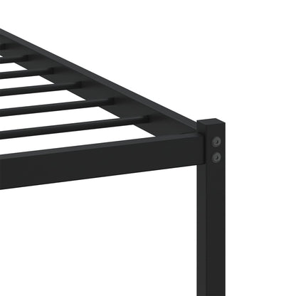 Bed Frame without Mattress with Headboard Brown Oak 100x200 cm