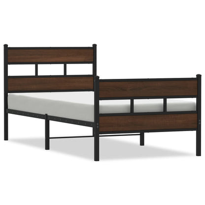 Bed Frame without Mattress with Headboard and Footboard 80x200 cm