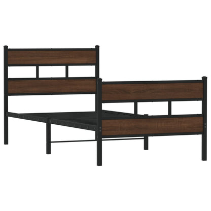 Bed Frame without Mattress with Headboard and Footboard 80x200 cm