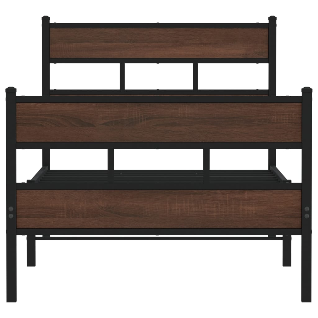 Bed Frame without Mattress with Headboard and Footboard 80x200 cm