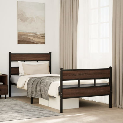 Bed Frame without Mattress with Headboard and Footboard 80x200 cm