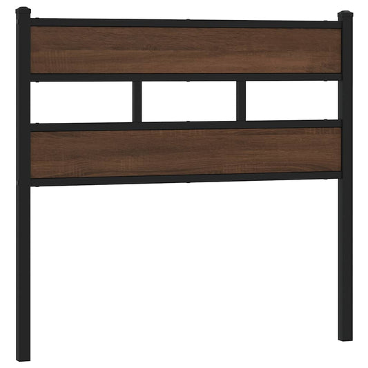 Replace Headboard Brown Oak 75 cm Steel and Engineered Wood