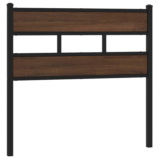 Replace Headboard Brown Oak 100 cm Steel and Engineered Wood