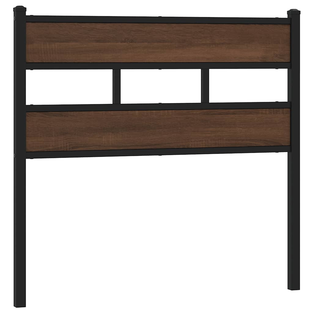 Replace Headboard Brown Oak 107 cm Steel and Engineered Wood