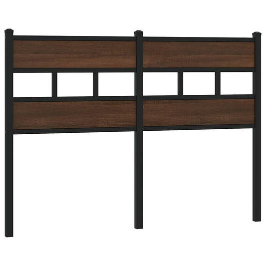 Replace Headboard Brown Oak 120 cm Steel and Engineered Wood