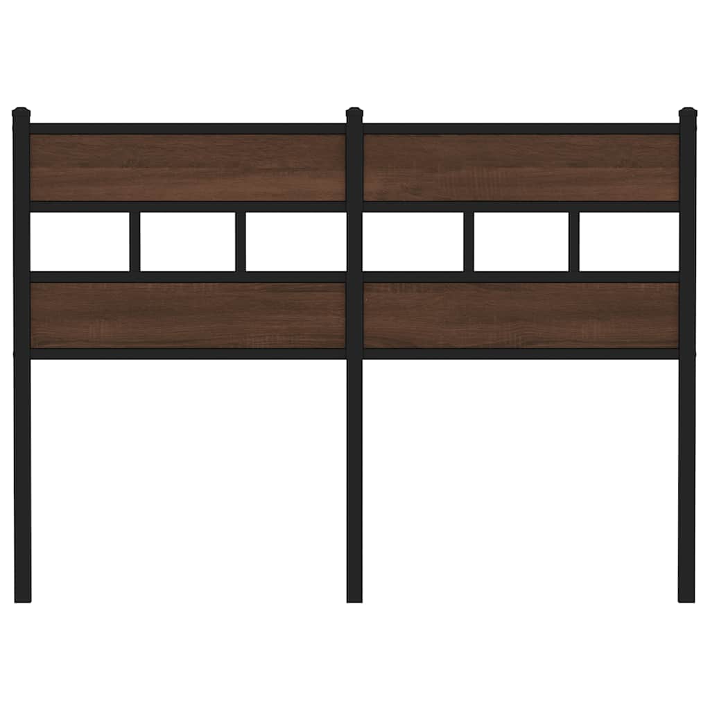 Replace Headboard Brown Oak 120 cm Steel and Engineered Wood