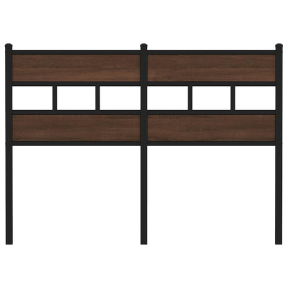 Replace Headboard Brown Oak 120 cm Steel and Engineered Wood