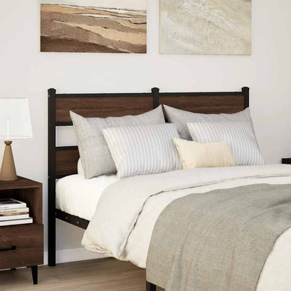 Replace Headboard Brown Oak 120 cm Steel and Engineered Wood
