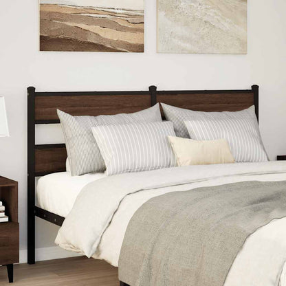 Replace Headboard Brown Oak 135 cm Steel and Engineered Wood