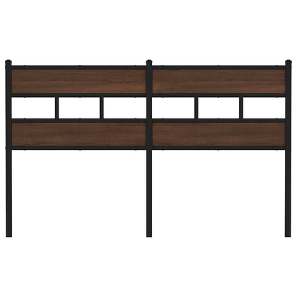 Replace Headboard Brown Oak 160 cm Steel and Engineered Wood